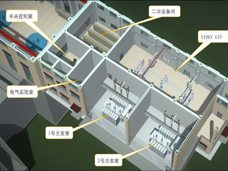 西藏湘河水利樞紐工程2-基于設(shè)備模型的基本參數(shù)，設(shè)備包含的各部分構(gòu)件，整體組裝后再進(jìn)行其他屬性的添加（如電壓等級、類型、單位等）。之后可以通過設(shè)備布置，測試參數(shù)化設(shè)置是否有效